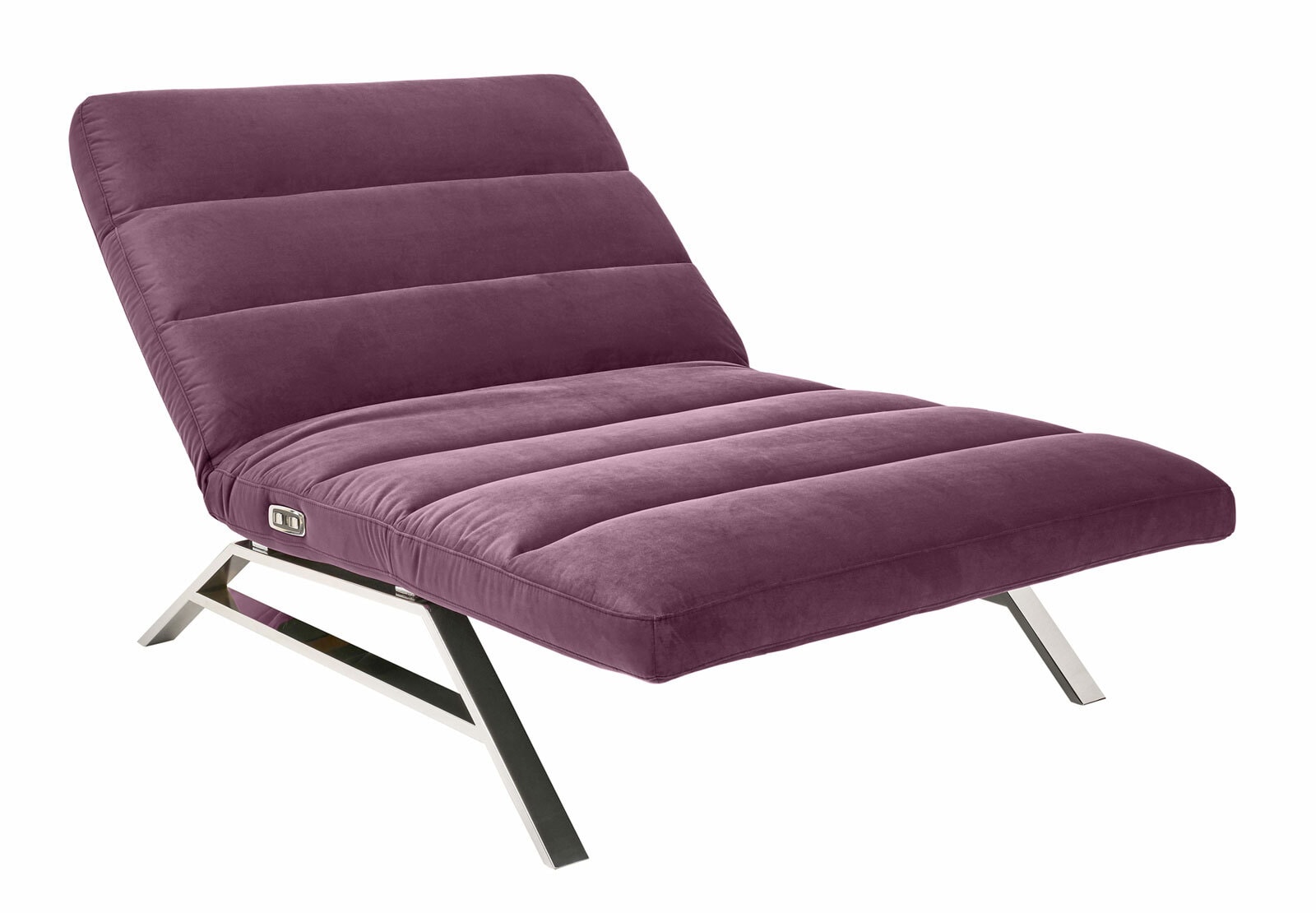 Ole Gunderson Relaxliege KARLSSON 80 cm Samt purple