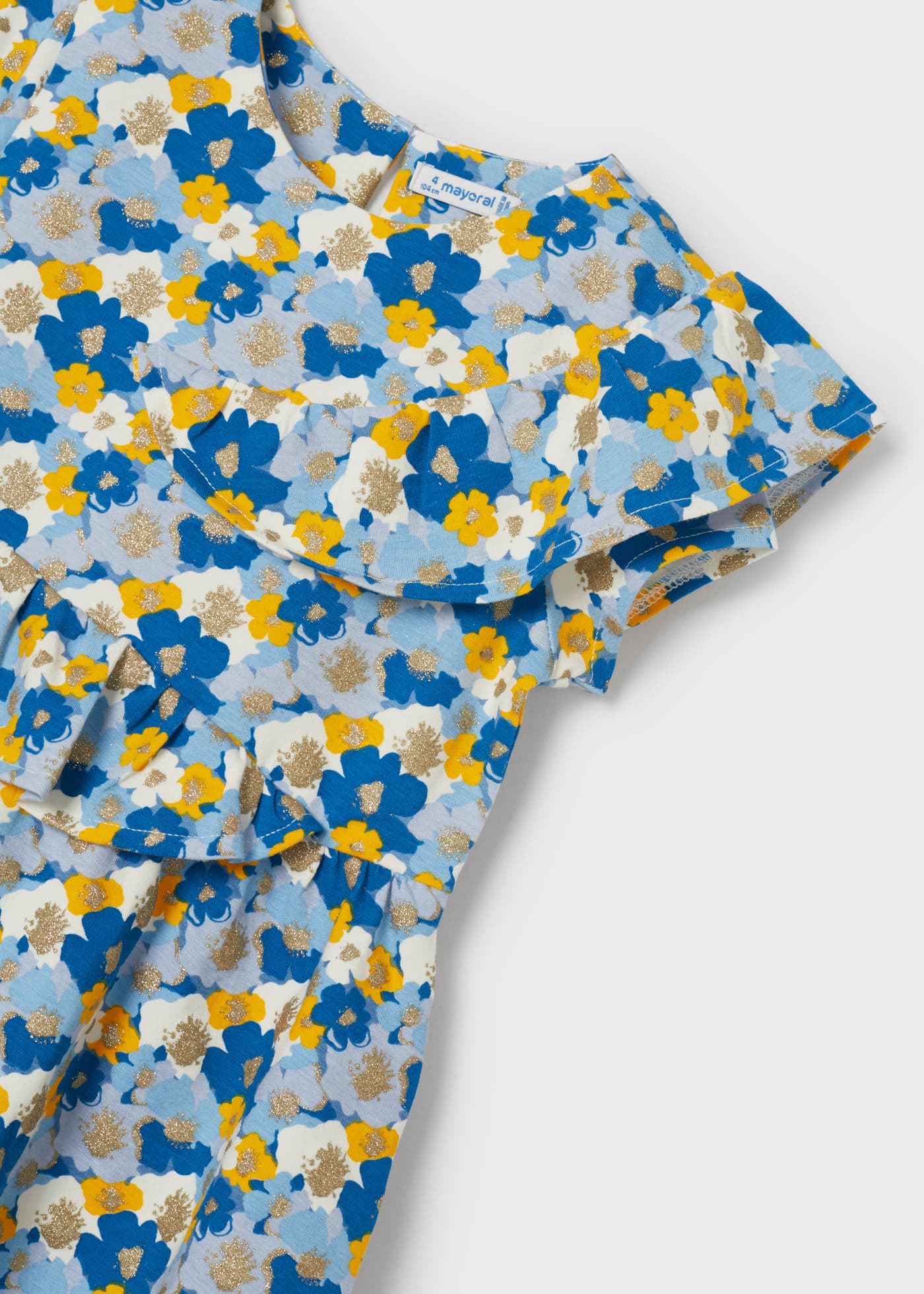 Vestido floral de algodão de melhor qualidade para meninas