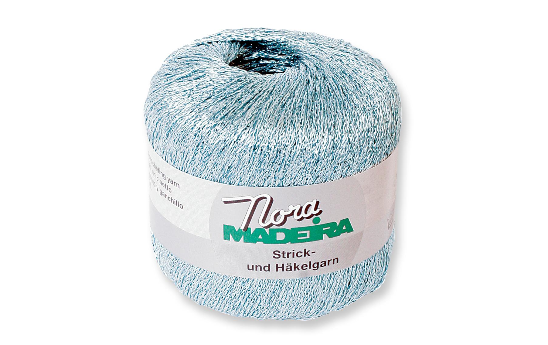 Näh- und Stickgarn Nora 25 g HellblauGarn ideal zum Stricken von Kleidungsstücken oder Filethäkelei