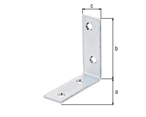 Stoelbeugel 60x60x20 mm sendzimir verzinkt 1 stuk