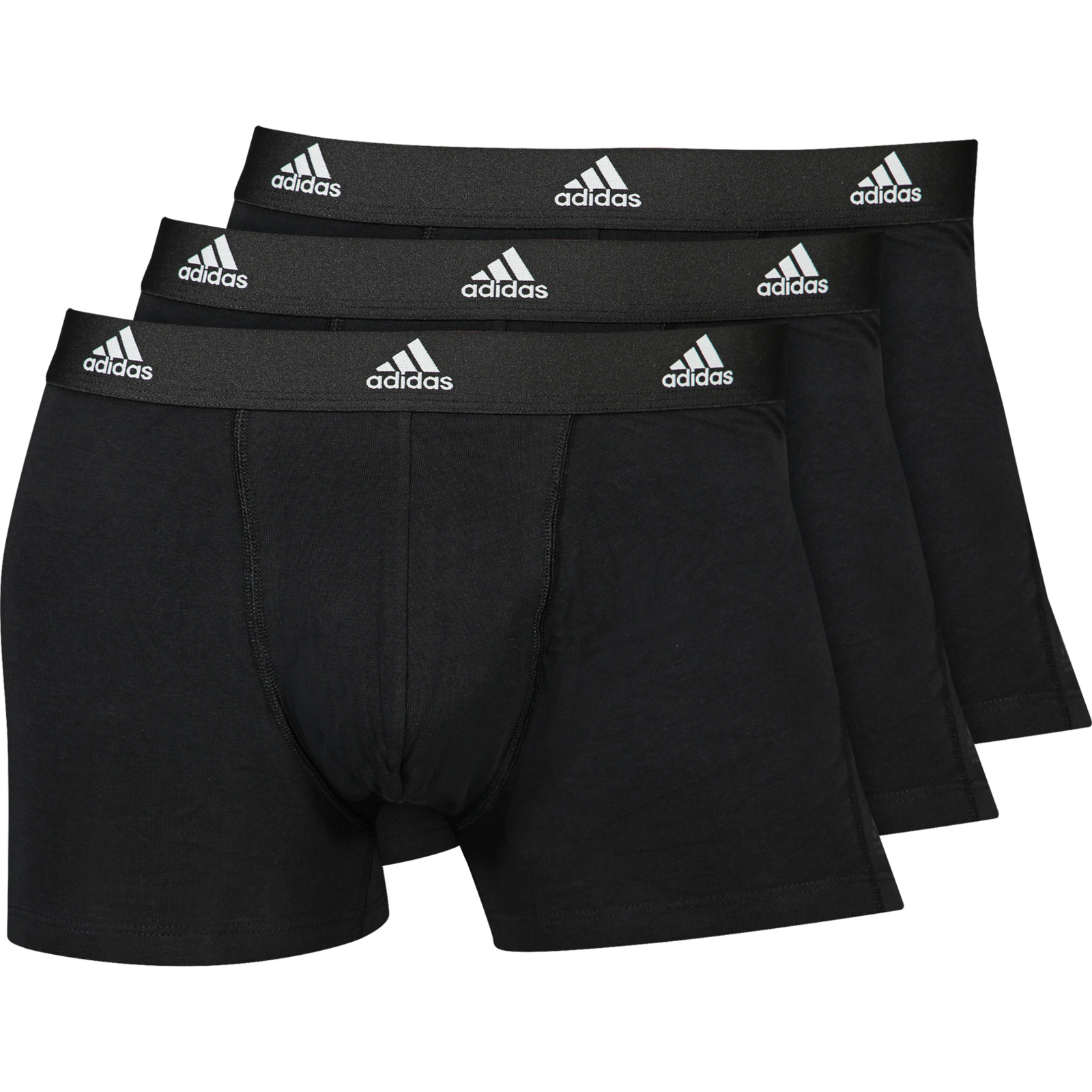 Adidas Herren-Boxershorts 3er Pack XL, schwarz