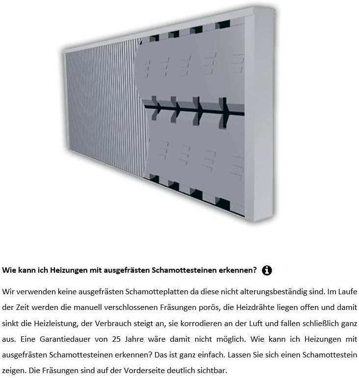 Elektroheizung - Radiator - 2000 Watt - im Set - inkl. Standfüße und 1,8m Anschlusskabel - Integriertes Thermostat mit Ein-/Ausschalter und Kontrollheizleuchte - Maße: (LxHxT) 1330x380x80