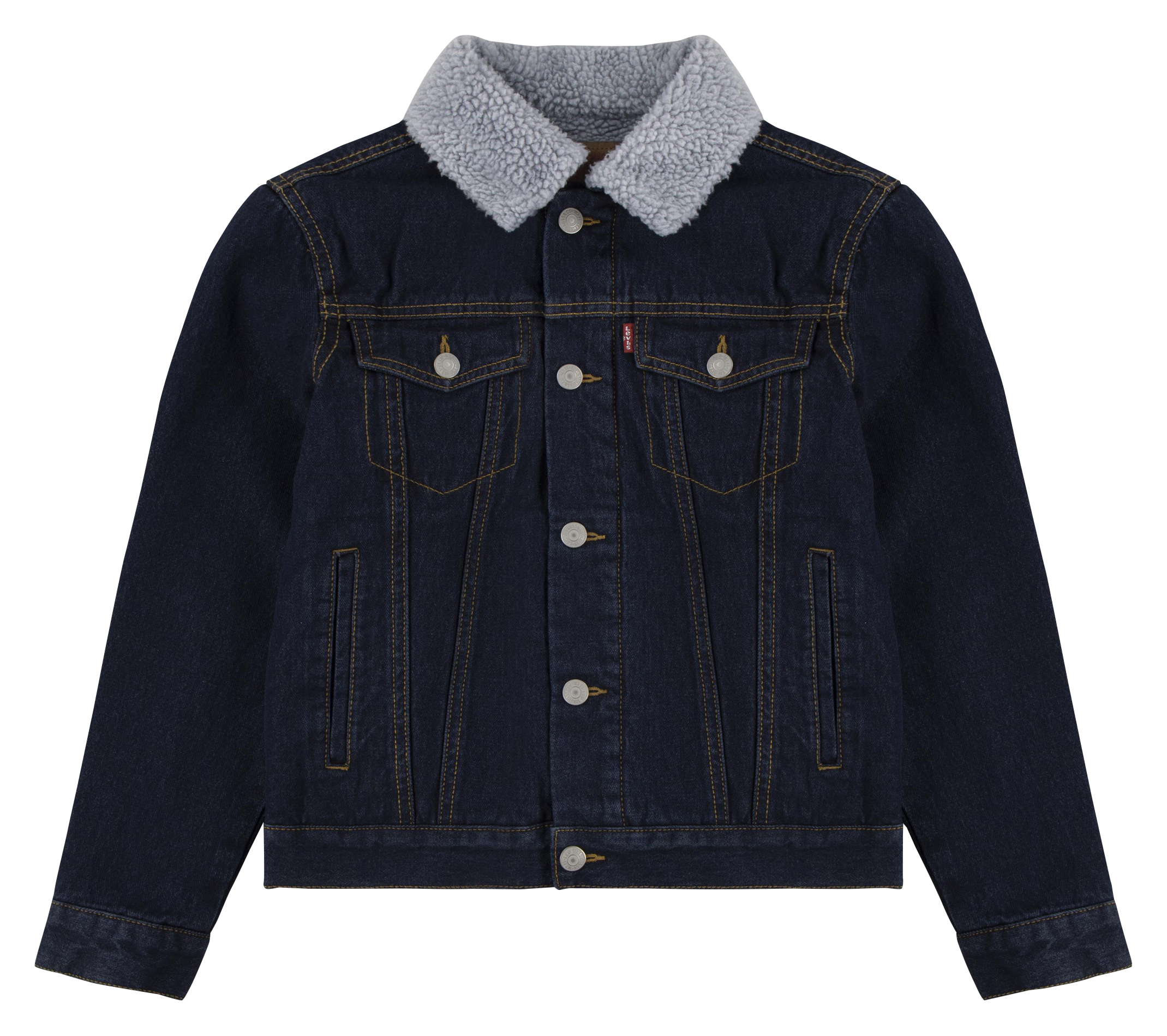 Veste courte en denim brut | Bleu