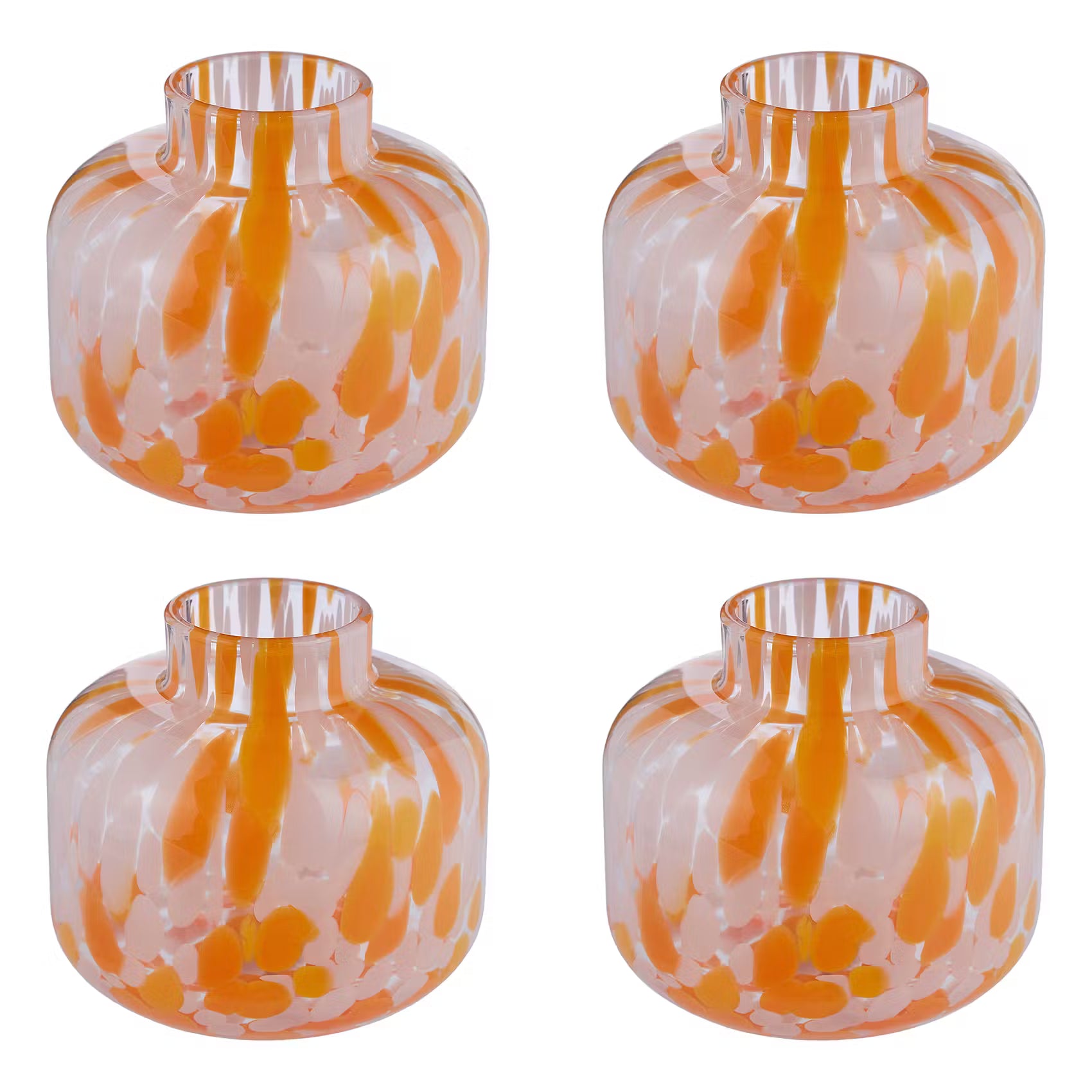 CONFETTI Mini-Vase 4er-Set