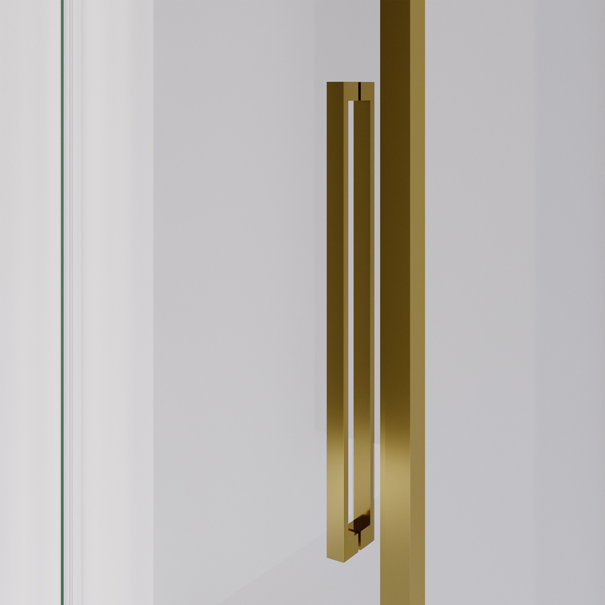 Brauer Season douchecabine met schuifdeur 160x80cm messing