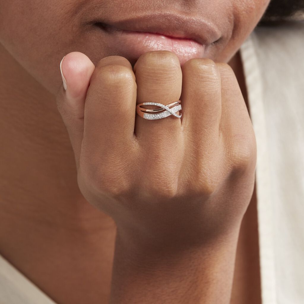 Bague Emilie Or Rose Diamant
