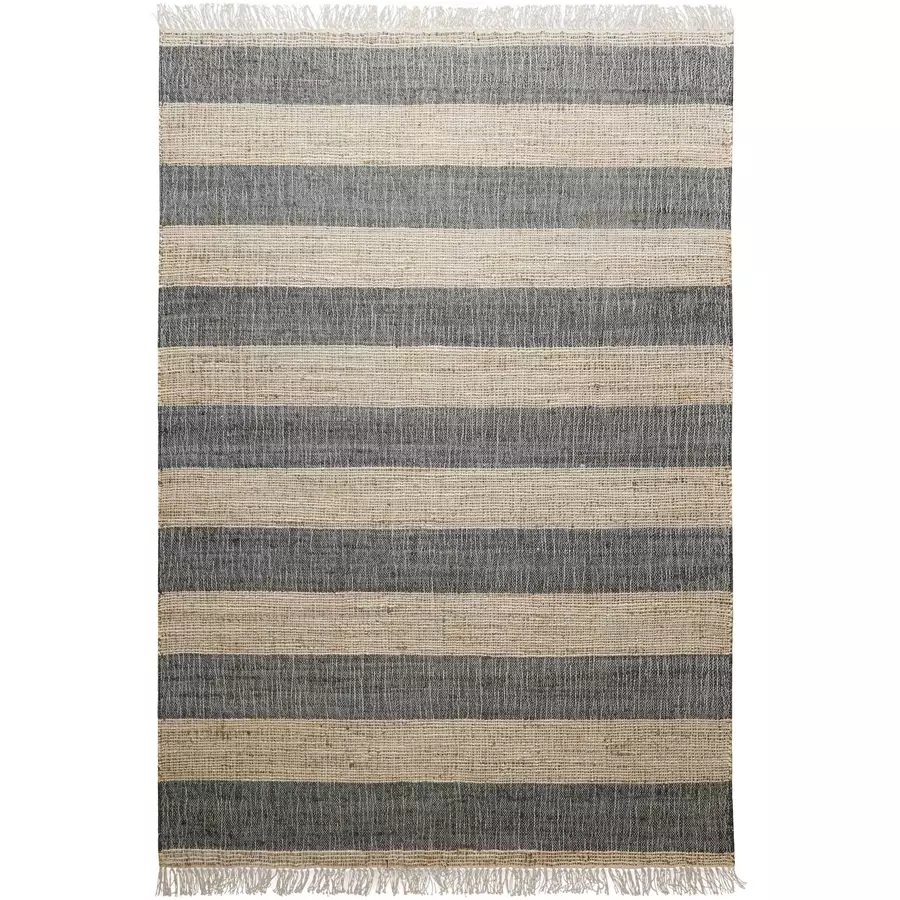 Green Looop Handweb-Teppich Virgil beige, grau