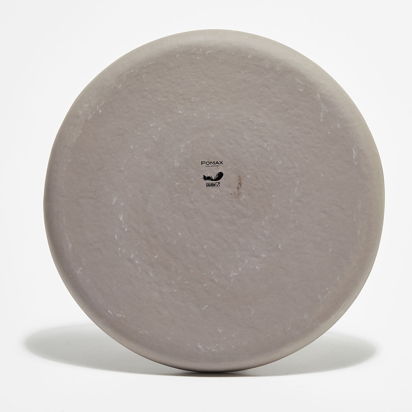 Pomax 2 Assiettes en Grès Porcelino Stellar bronze - D.33 cm