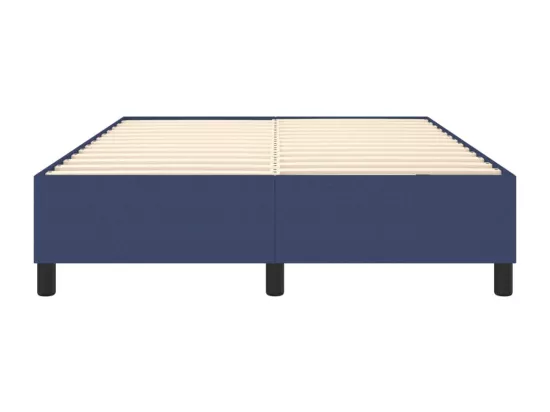 Sommier à lattes de lit Bleu 140x200 cm Tissu