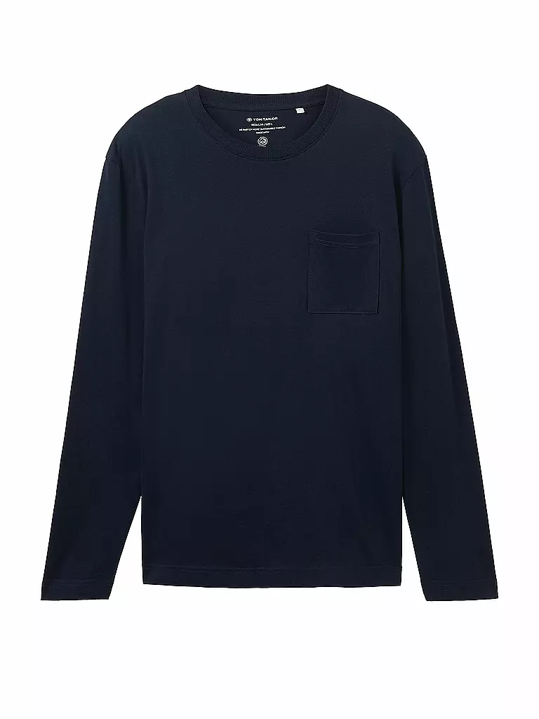 TOM TAILOR Langarmshirt dunkelblau