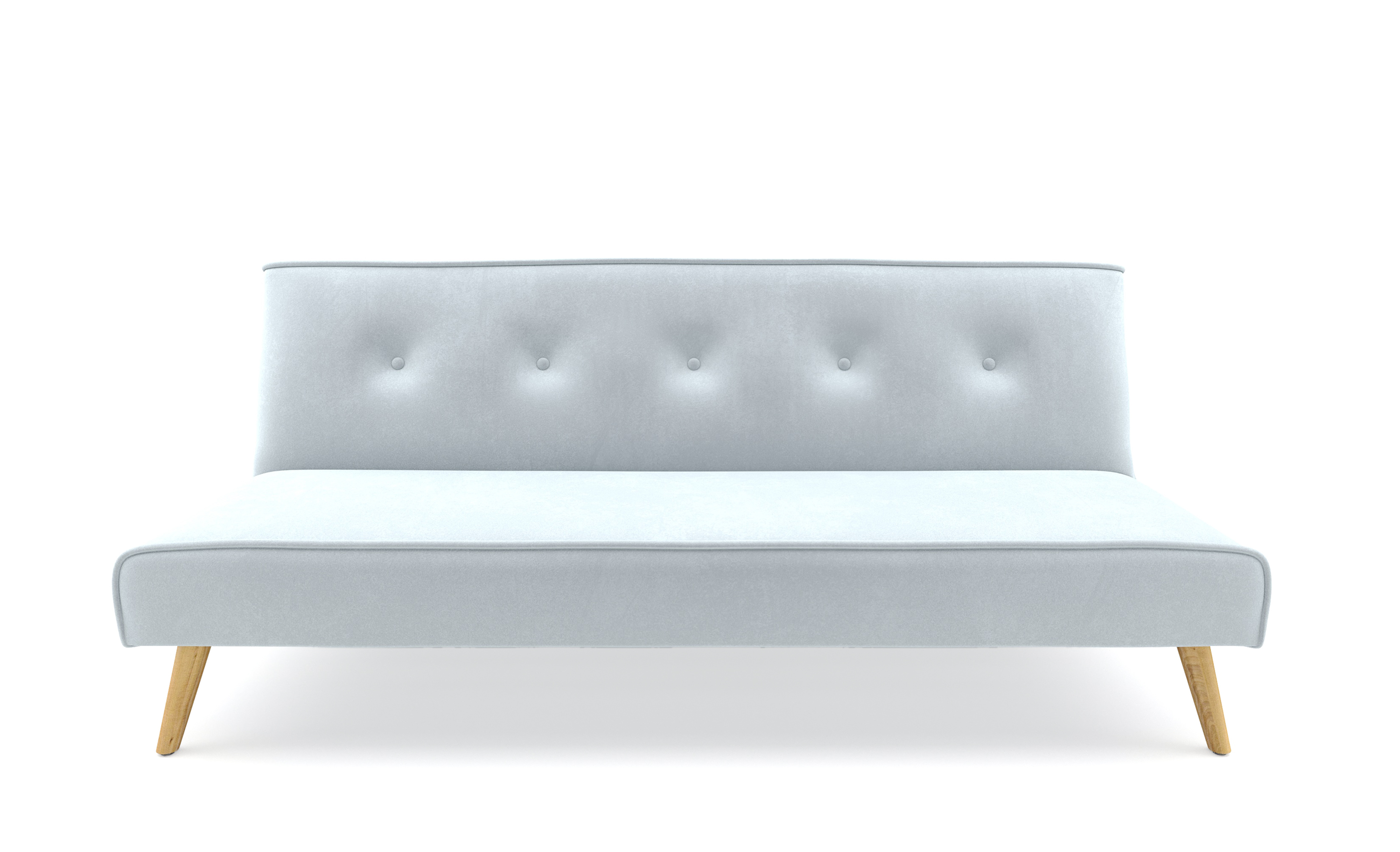 Schlafsofa Samt LEA hellblau