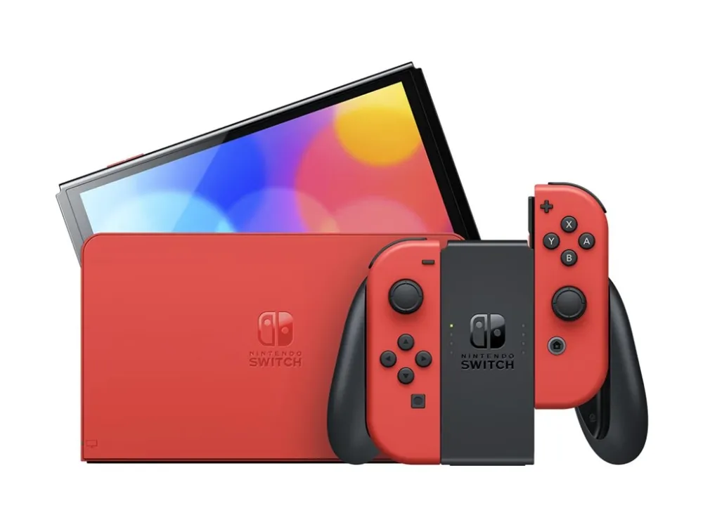 Nintendo Switch OLED - Mario Red Edition - Spilkonsol - Full HD - Mario Red