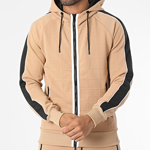 Ensemble De Survetement Beige Noir