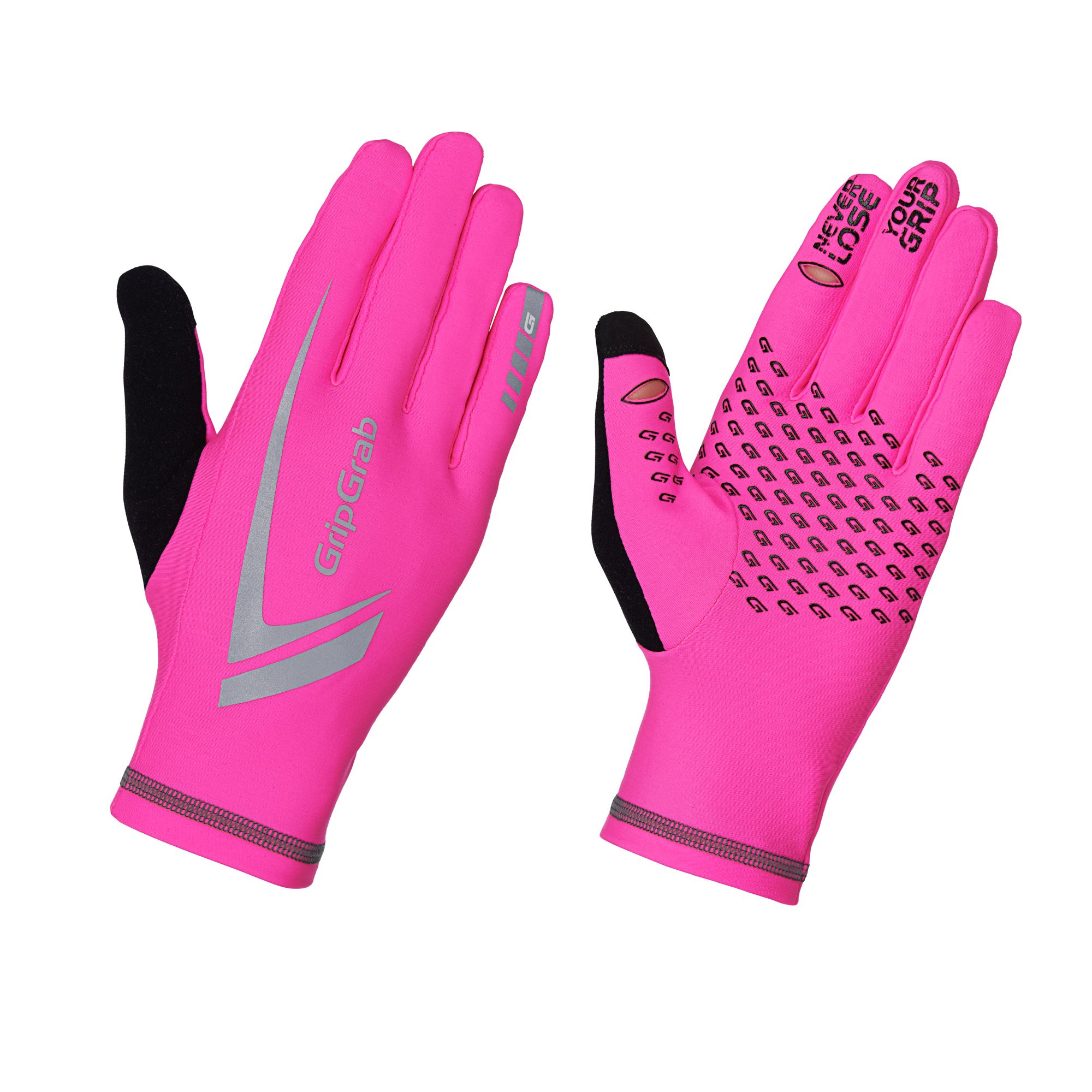 gripgrab running expert hi vis winter t 547 1027 fluo pink
