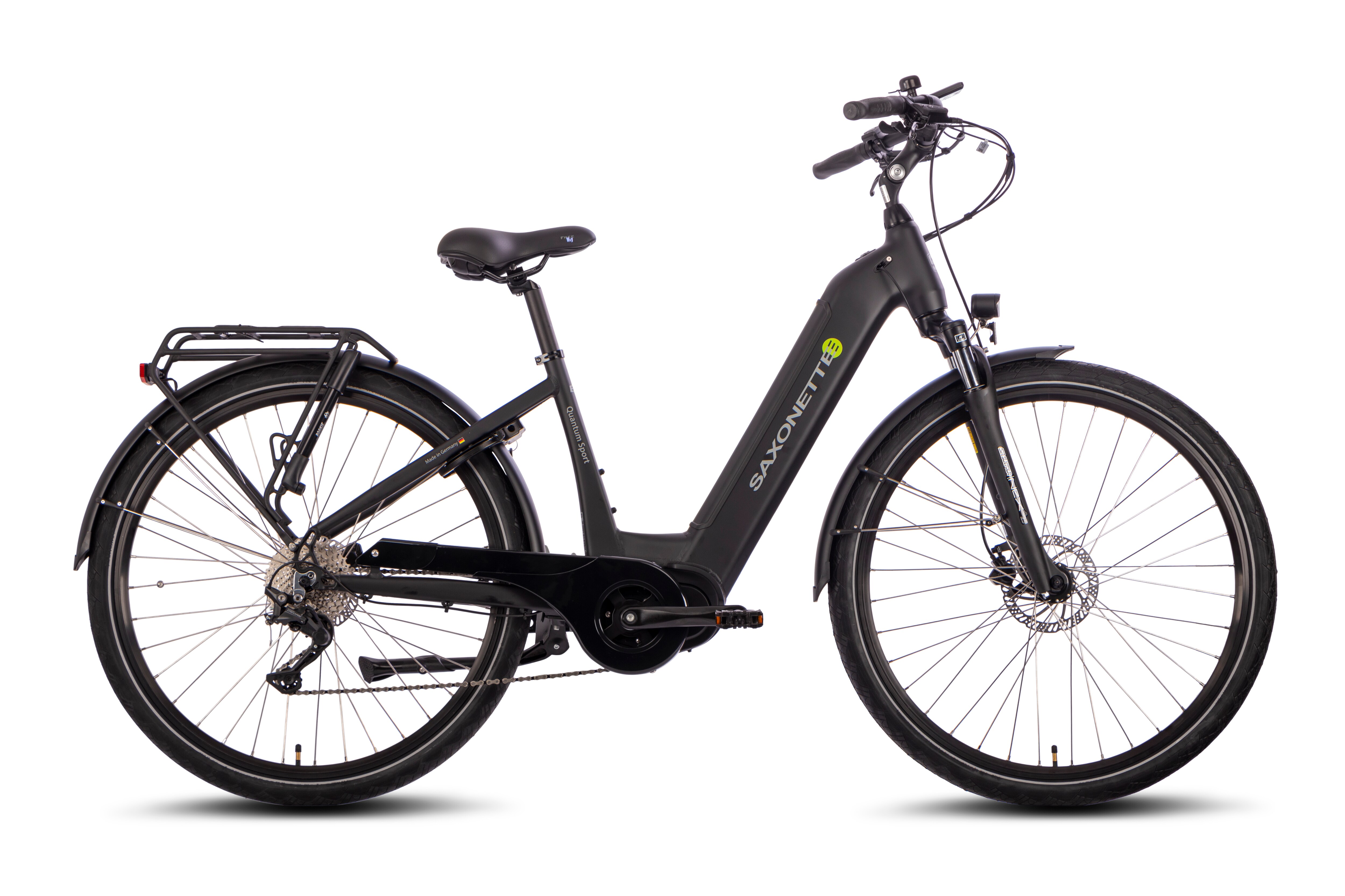 Quantum Sport Wave 10 Gang Bafang Mittelmotor Schwarz matt