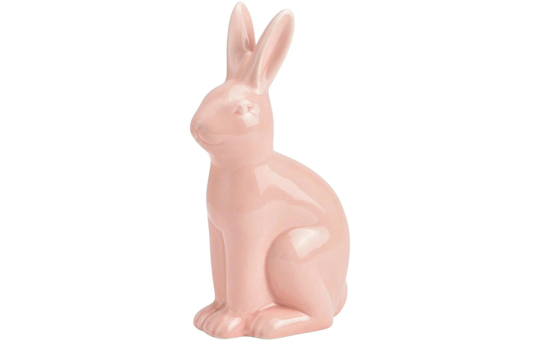 Aufsteller Hase 16 cm, RosaDekofigur