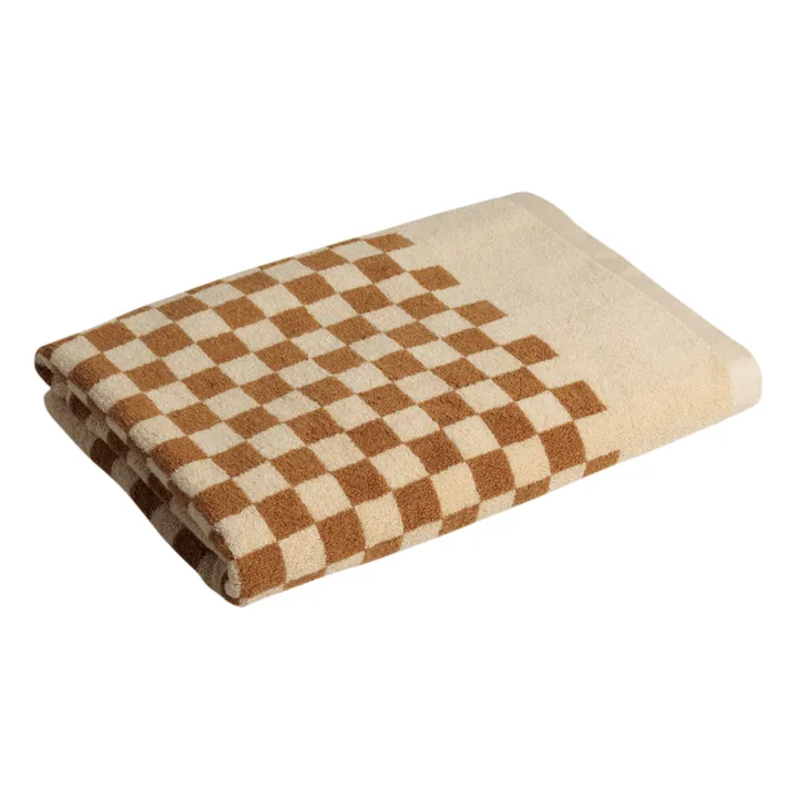 Baina Serviette de plage Roman | Blanc/Écru