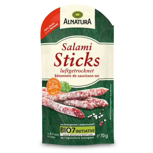 Alnatura BIO Salami Sticks luftgetrocknet