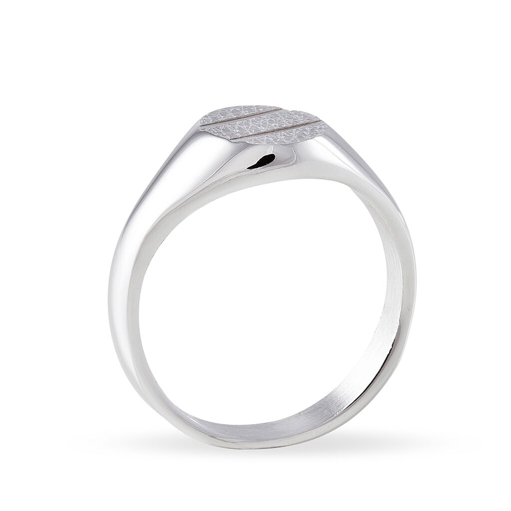 Chevalière Kety Argent Blanc