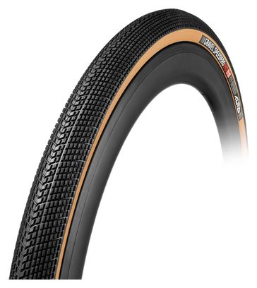 Pneu Gravel Tufo Gravel Speedero HD 700 mm Tubeless Ready Souple Puncture Proof Ply Flancs Beiges