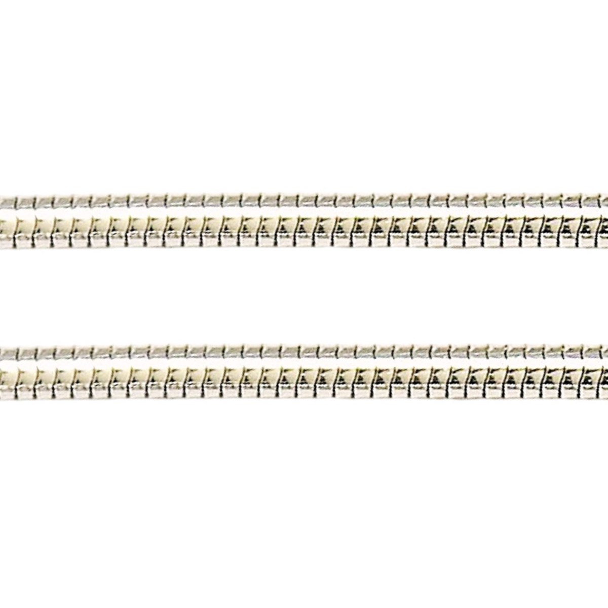 Chaine fine homme femme enfant 45 cm maille Serpent en argent 45cm 0,80mm