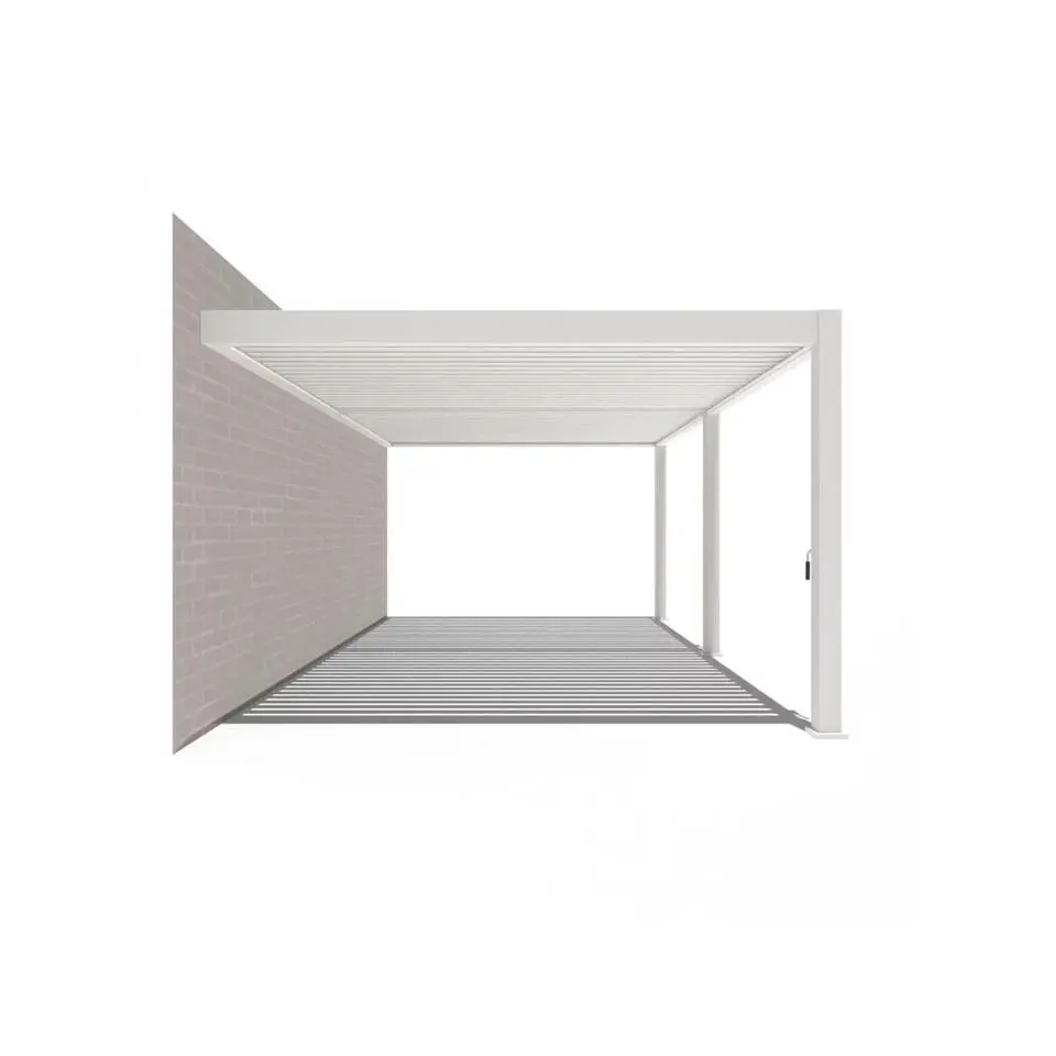 Orion Premium elektrische overkapping muurbevestiging met LED 400 x 600 wit