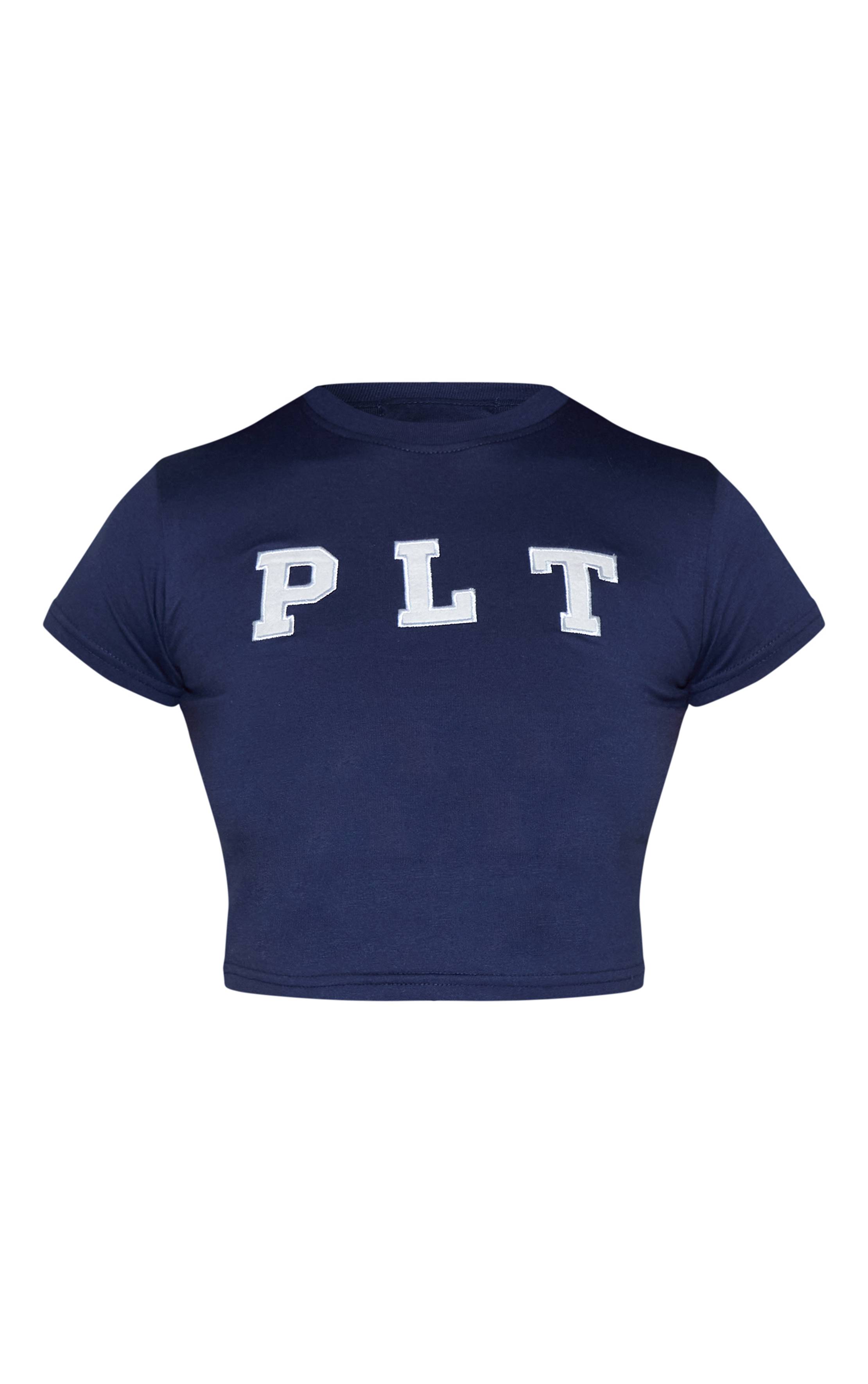 Bleu Marine T-shirt Ajusté Prettylittlething