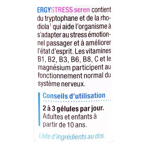 Nutergia Ergystress Seren 60 gélules