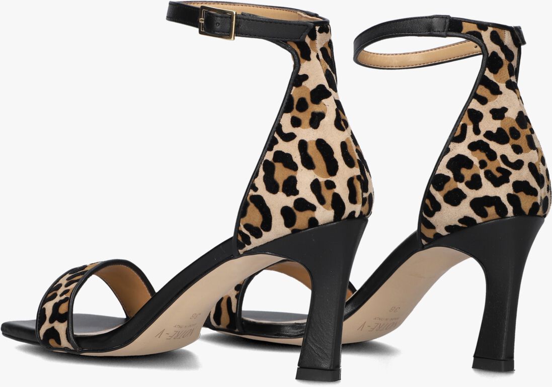 zwarte notre-v sandalen met hak 86605