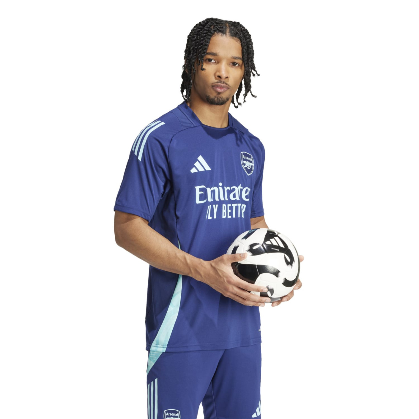 Adidas Arsenal Trainingsshirt 2024-2025 Donkerblauw Lichtblauw