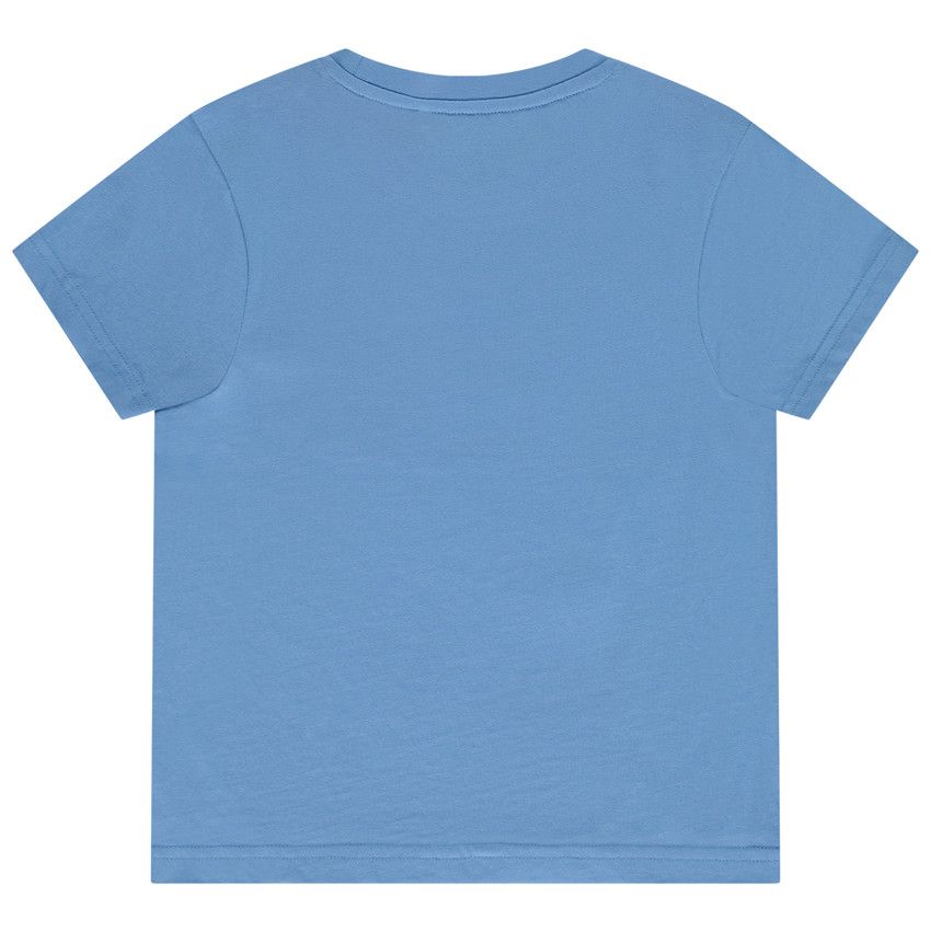 T-shirt manches courtes print fantaisie pour garçon - Bleu