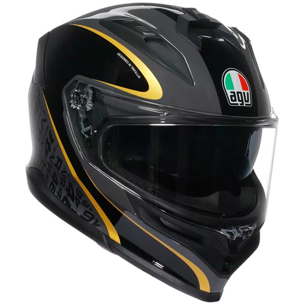 AGV - Casque K7 Flow 46 Noir / Gris / Or