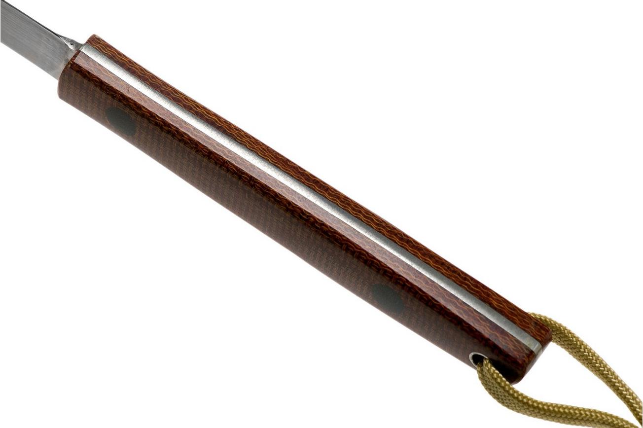 Ohta OFB SS 50 Natural Canvas Micarta vaststaand mes