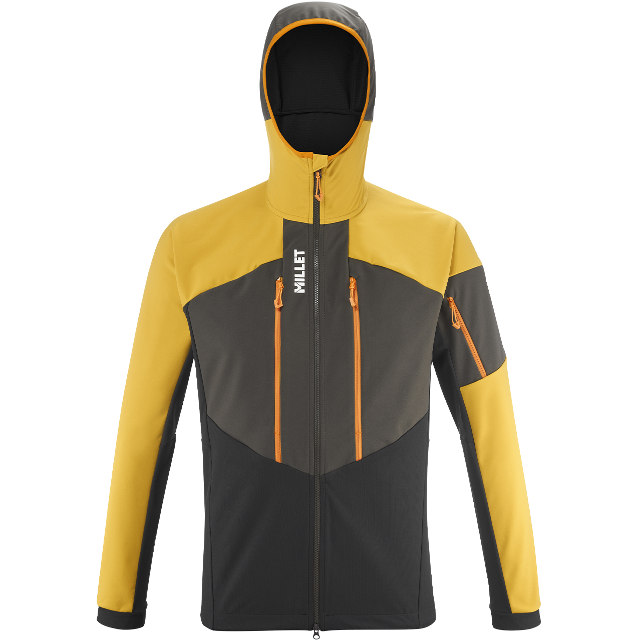 Millet Herren Softshell Jacke WHITE SHIELD black/safran | Skitourenjacken | Skitourenbekleidung | Herren | XSPO-Fashion