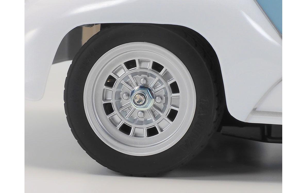 Tourenwagen Fiat Abarth 1000 TCR MB-01 Blau, Bausatz, 1:10<br>M-Chassis On-Road Modell mit Fiat Abarth 1000 TCR Berlina Corse Karosserie