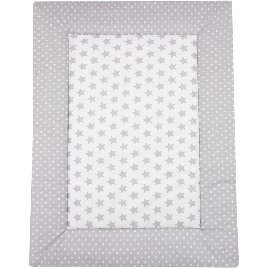 Alvi Krabbeldecke Stars silber 100 x 135 cm
