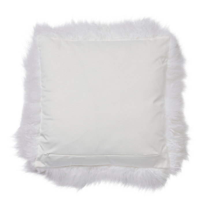 Coussin uni 45 x 45 cm GoodHome blanc