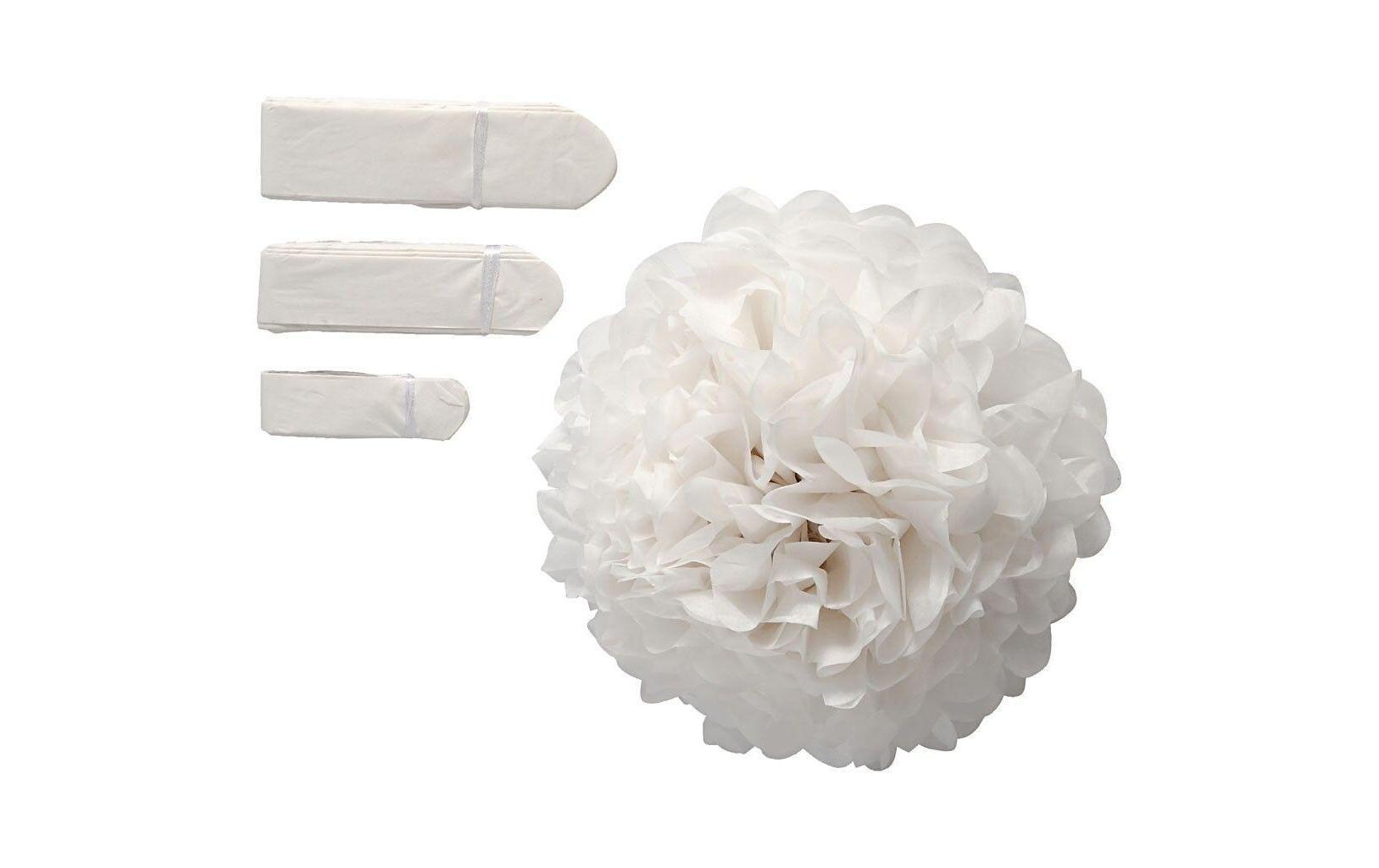 Pompons 20 + 24 + 30 cm 3 StückPartydekoration