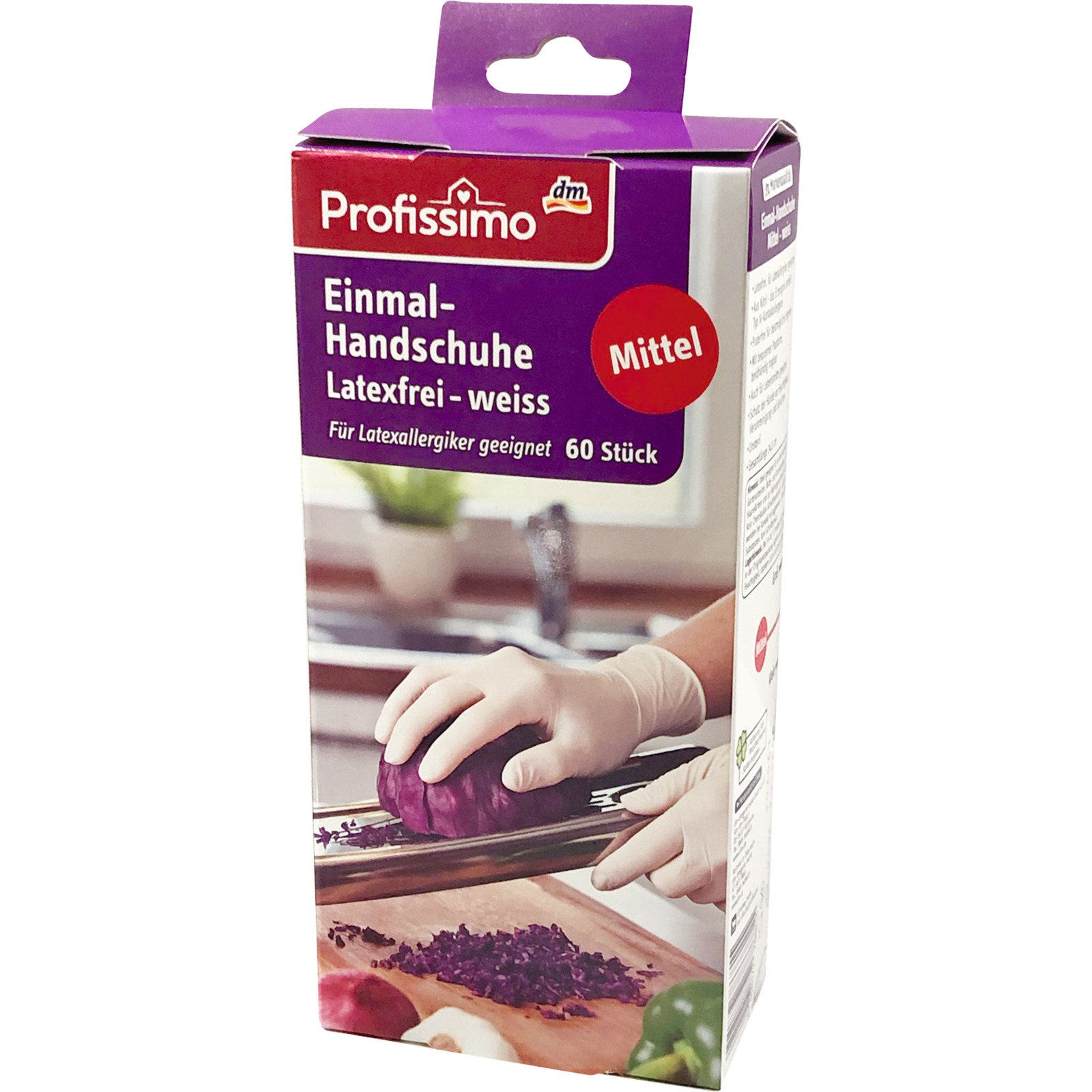 Einweg-Handschuhe Latexfrei 60St weiss M