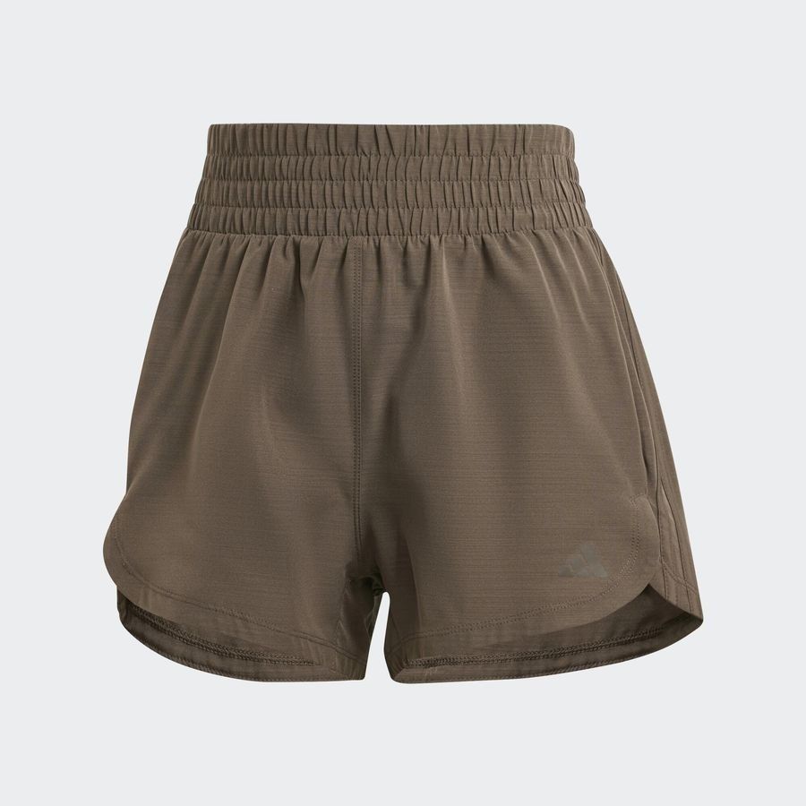 Adidas Short de training taille haute toile Pacer 3 bandes