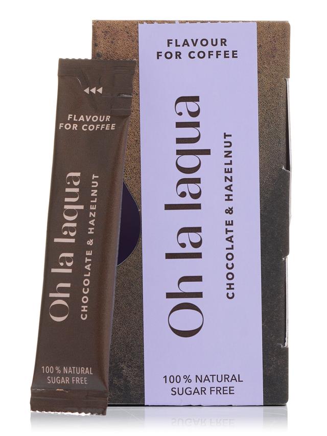 OH LA LAQUA Geschenkbox mit Kaffee Aromen Toffee & Sahne und Schokolade & Haselnuss, 20 Stickpacks