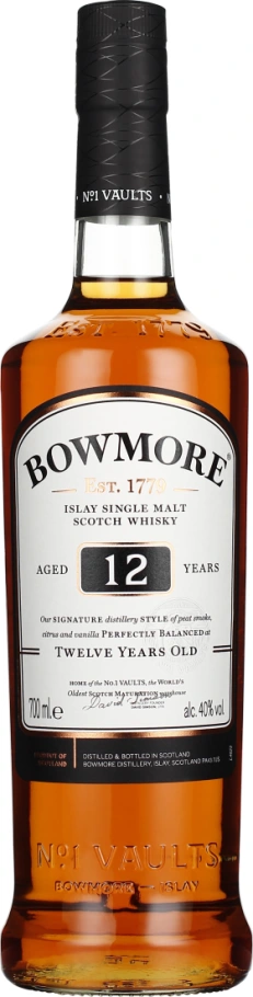BOWMORE 12 YEARS SINGLE MALT 70CL