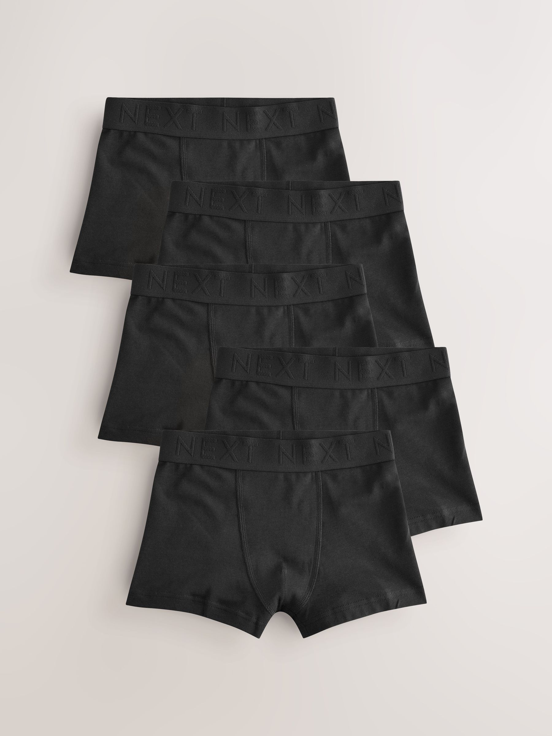 Zwarte tailleband - Verpakking van 5 trunks (1,5-16jr)