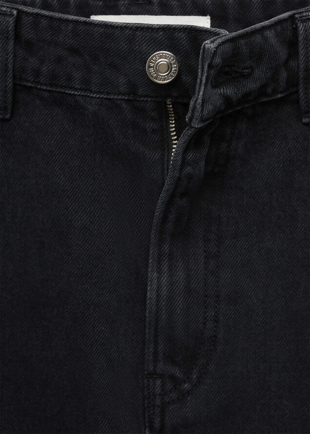 MANGO Denim midi-skirt Open grey