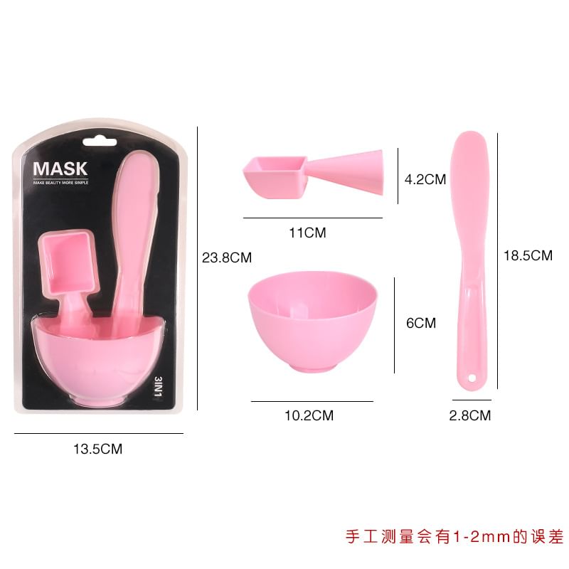 magrinta - Set van 3: Plastic DIY gezichtsmasker mengset