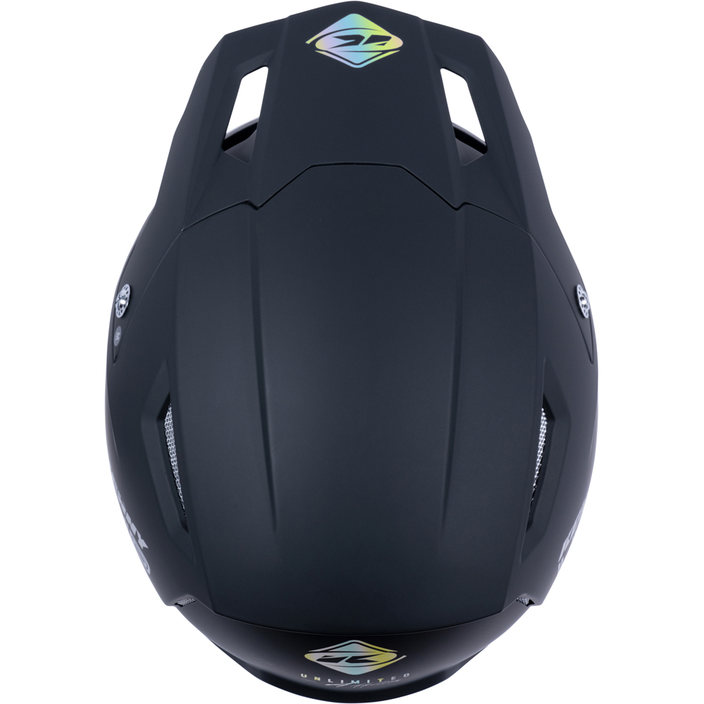 Kenny - Casque Trial Up Graphic - 2022 Noir Mat / Holographic