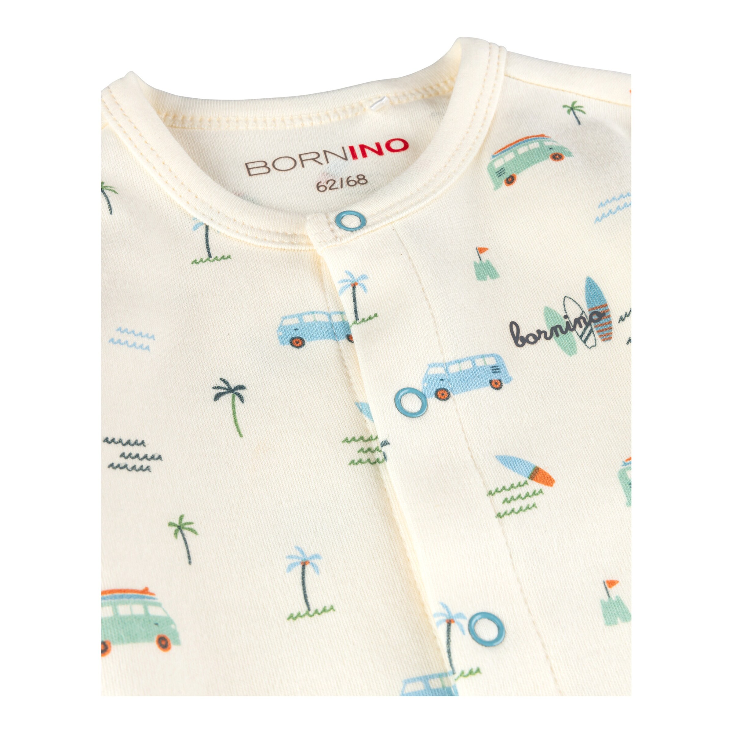Bornino - Summer Beach Schlafoverall Strand natur/blau
