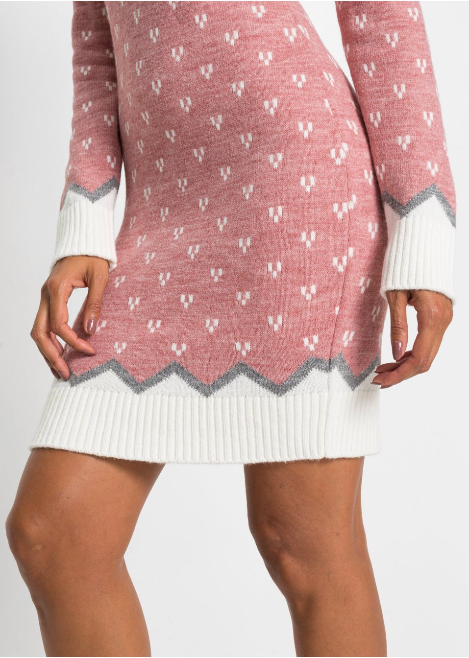 Robe en maille à motif norvégien