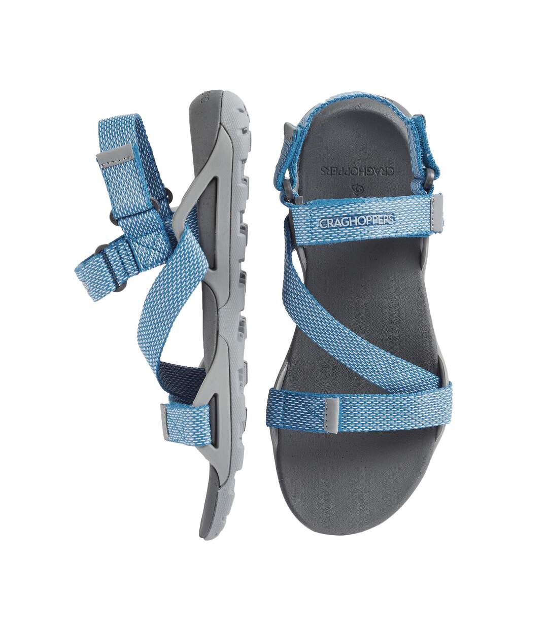 Craghoppers - Sandales LADY LOCKE - Femme (Gris clair / Bleu vif) - UTCG1618