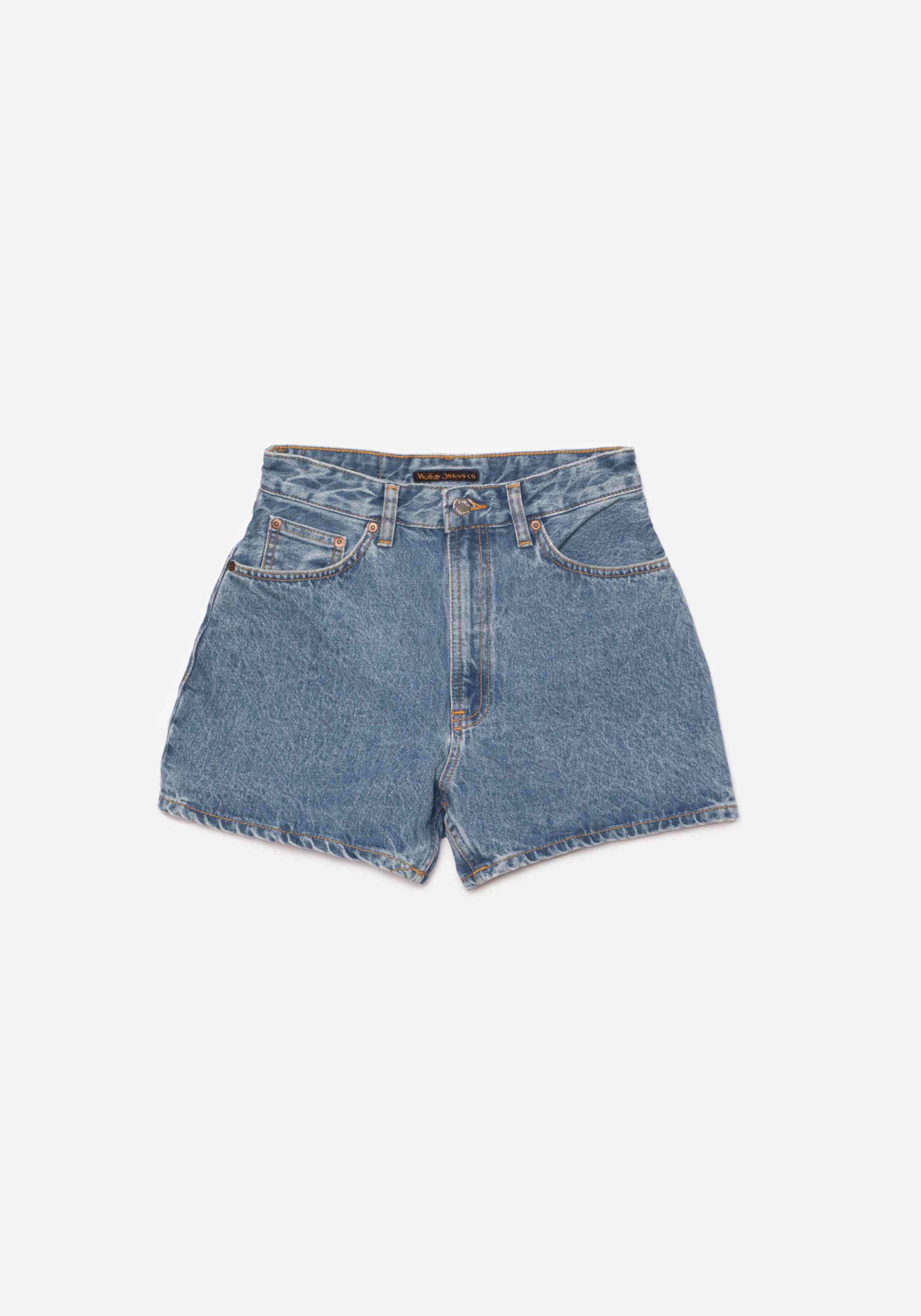 Nudie Jeans Jeans-Shorts Maeve Denim Shorts Casual Wash Blue